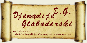 Đenadije Globoderski vizit kartica